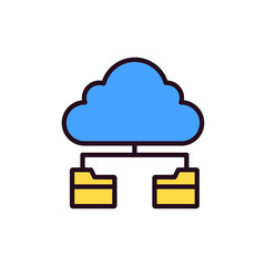 Cloud Folders Icon