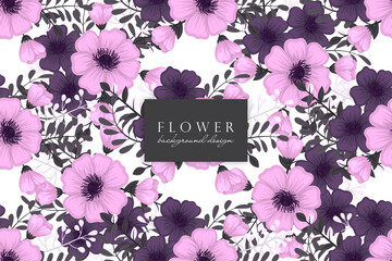Seamless Floral Pattern in vector. Background
