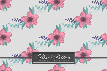 Seamless Floral Pattern in vector. Background