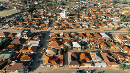 Aerial view of Tanga city, Tanzania