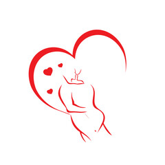 person with heart