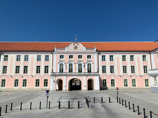 Fototapeta na wymiar Estonian parliament building in Tallinn, Estonia 