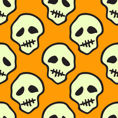 Halloween celebration seamless pattern