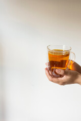 Delicious and healthy tea during the cold season.Tea for recuperation and for the treatment of colds