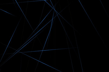 Abstract black with blue lines, triangles background modern design. Vector illustration EPS 10.