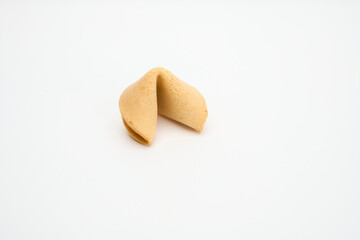 fortune cookie on white