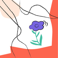 Abstract  pattern art design. black and white background. Colorful fashion illustration. Colorful geometric background design.