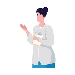 female doctor with order