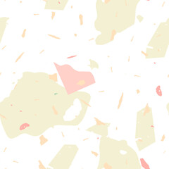 Terrazzo seamless pattern. Earthy  minimalistic