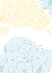 Terrazzo modern abstract template. Pastel texture