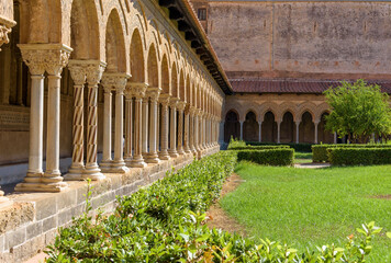 Cloister at the Monreale Abbey