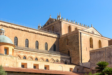 Fototapeta premium Closeup of Monreale Abbey building