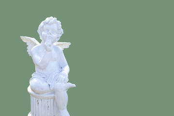 Angel isolated on white background, concept angel