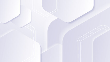 Modern minimal geometric white light background abstract design. Vector abstract graphic design banner pattern background template.