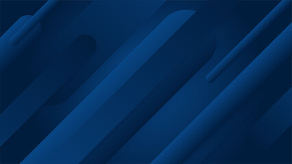 Obraz premium Modern minimal geometric blue background abstract design. Vector abstract graphic design banner pattern background template.