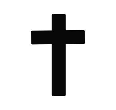 a cross on a white background, a sign of Christians