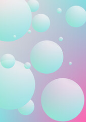 Holographic fluid with radial circles.