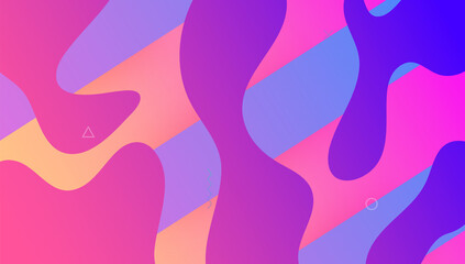 Minimal Layout. Color Landing Page. Neon Screen. Commercial Maga