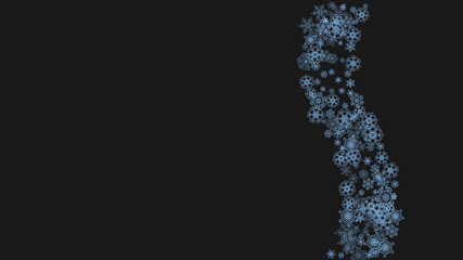 Christmas and New Year snowflakes