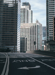 downtown city Brickell urban miami view street road 