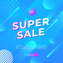Sale and design background set with colorful abstract shapes. Special offer mega sale background template. Vector illustration promotion big super sale banner. Discount design for poster and web.