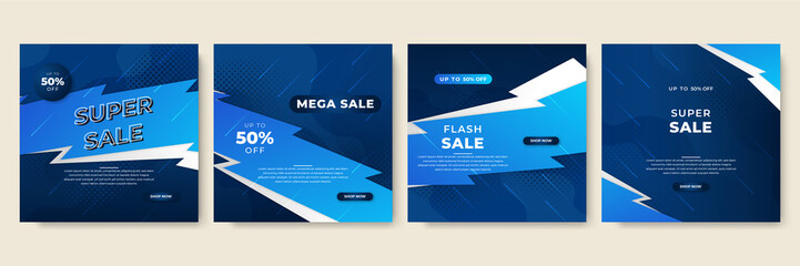 Fototapeta premium Vector Illustration Promotion Big Super Sale Banner. Discount Design For Newsletter, Poster, Social Media Template, Ads, Black Friday, Special Offer, Summer Sale, Spring Sale, Online Shopping, And Web
