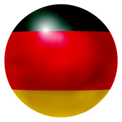 ドイツ　 国旗　球　アイコン