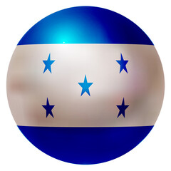 ホンジュラス　 国旗　球　アイコン