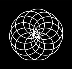 Background wallpaper and seamless artwork illustration texture of vector graphic line design isolated flat trendy design for circle cotton beautiful pattern colorful fabric paper craft and sheep