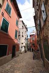 narrow street in the town