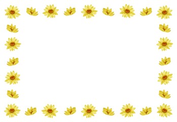 ヒマワリのフレーム