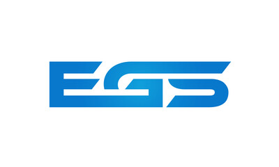 Connected EGS Letters logo Design Linked Chain logo Concept	
