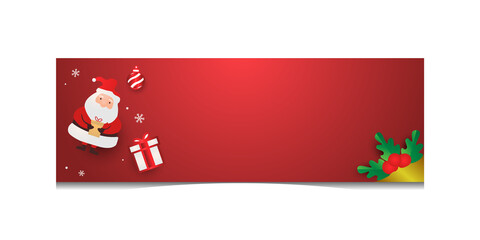 Christmas template banner and poster background design editable