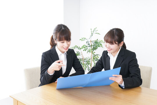 Businesswomen meeting image