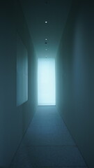 One window view with the light and shadow around it in one builiding