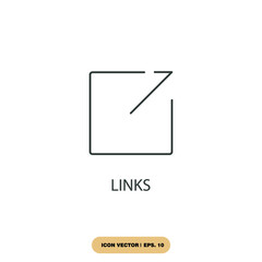 links icons  symbol vector elements for infographic web