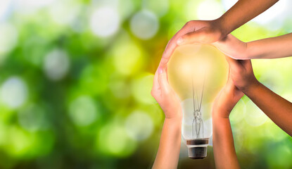 Thinking together, a diverse group of people come together to form an inspiring.