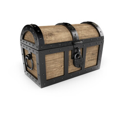 Large old treasure chest.