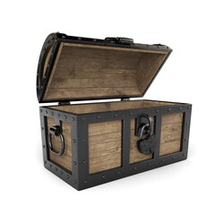 Large old treasure chest.