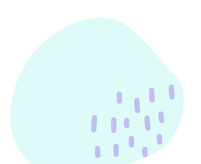 Soft organic shape blob pastel form elements for decoration illustration