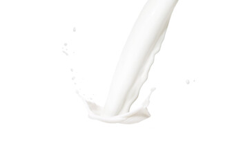 Milk splash isolated