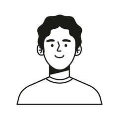 happy man character