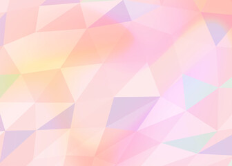 女性向けポリゴンパターン