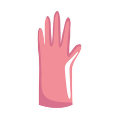 pink rubber glove equipment