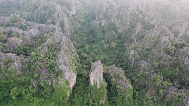 Top view Noen Maprang district, Phitsanulok Unseen Thailand.