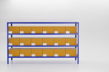 3d rendering carton stock