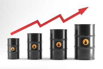3d rendering oil concept picture