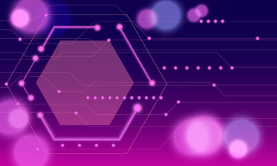 Abstract background with technology circuit board texture. Electronic motherboard illustration. Communication and engineering concept.