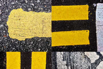 Singapore, composition of traffic paint on pavement