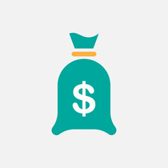 Money bag icon design vector illustration